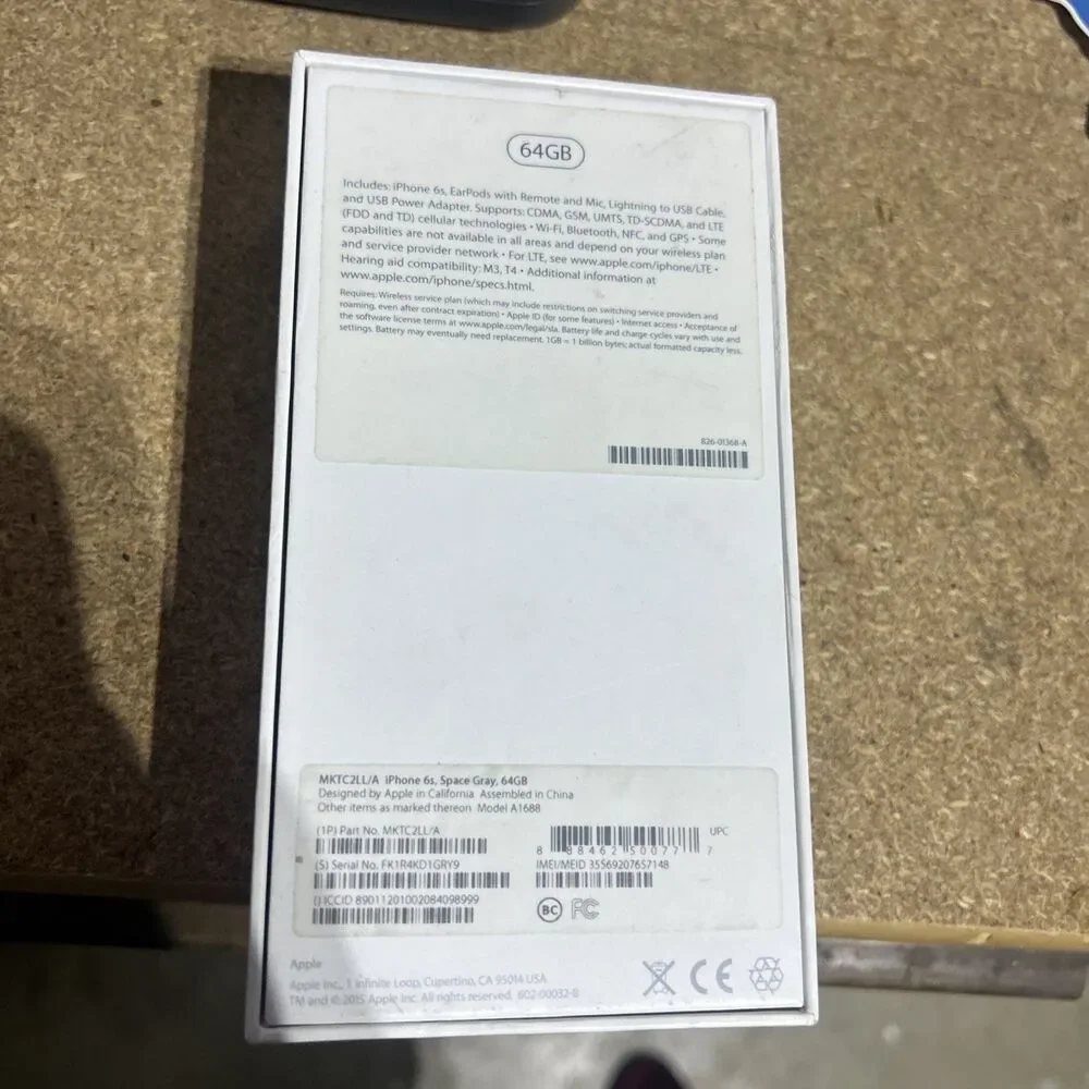 Apple iPhone 6s - 64GB Screen Cracked For Parts - May work